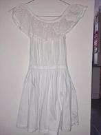 Witte jurk wit jurkje broderie 152 off shoulder zomerjurk, Verzenden, Nieuw, Meisje, Jurk of Rok