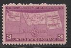 U.S.A 1939 - Washington Montana kaart, Postzegels en Munten, Postzegels | Amerika, Ophalen, Postfris, Noord-Amerika