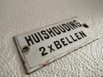 Emaille huishouding 2 x bellen vooroorlogs, Ophalen