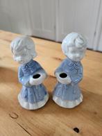 Vier kerstbeeldjes/ kaarsenhouders, Verzamelen, Ophalen of Verzenden, Zo goed als nieuw, Mens