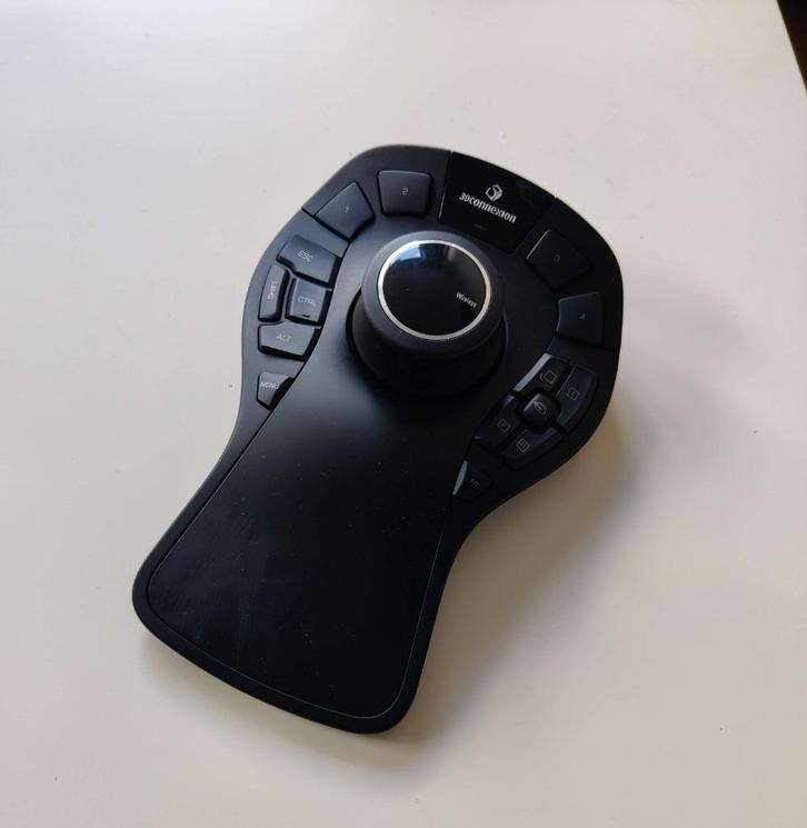 3Dconnexion SpaceMouse Pro Wireless, Computers en Software, Muizen, Zo goed als nieuw, Overige typen, Draadloos, Ophalen of Verzenden