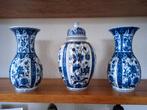 Delfs blauwe Kaststel vazen 3 delig, Antiek en Kunst, Antiek | Vazen, Ophalen of Verzenden