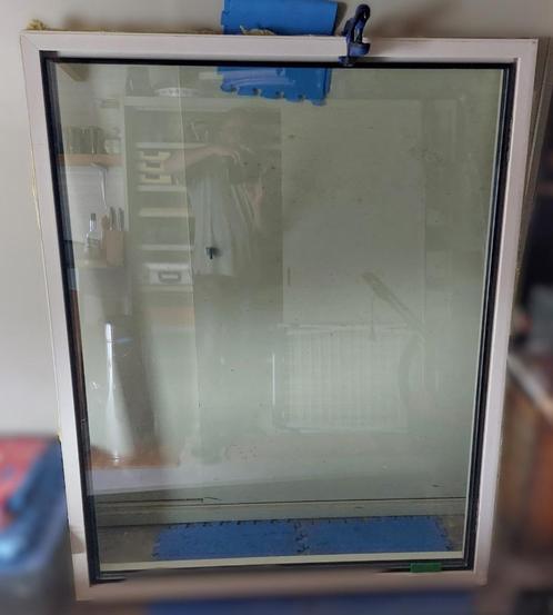 Kunststof raam met dubbelglas, Doe-het-zelf en Verbouw, Glas en Ramen, Gebruikt, Gevelraam of Ruit, 120 tot 160 cm, 160 cm of meer