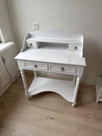 Mooie witte vintage schrijftafel / bureau met lades, Huis en Inrichting, Kasten | Secretaires, Ophalen, Gebruikt