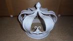 wit metalen kroon, doorsnee 27H25cm, Huis en Inrichting, Ophalen of Verzenden, Gebruikt