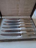 6 Zilveren 800 zie foto Fruitmesjes Puntfilet in Doos zilver, Ophalen of Verzenden