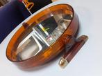 jaren 70 spiegel kunststof lijst rond vintage retro 1970s, Huis en Inrichting, Woonaccessoires | Spiegels, Minder dan 50 cm, Gebruikt