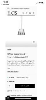 Flos Ktribe S2 Hanglamp Zilver, Ophalen, Nieuw, Kunststof, Minder dan 50 cm