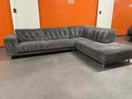 🚚GRATIS LEVERING ✅Mooie grijze ribstof hoekbank zeer netjes, Huis en Inrichting, Banken | Bankstellen, Ophalen, The best sofa