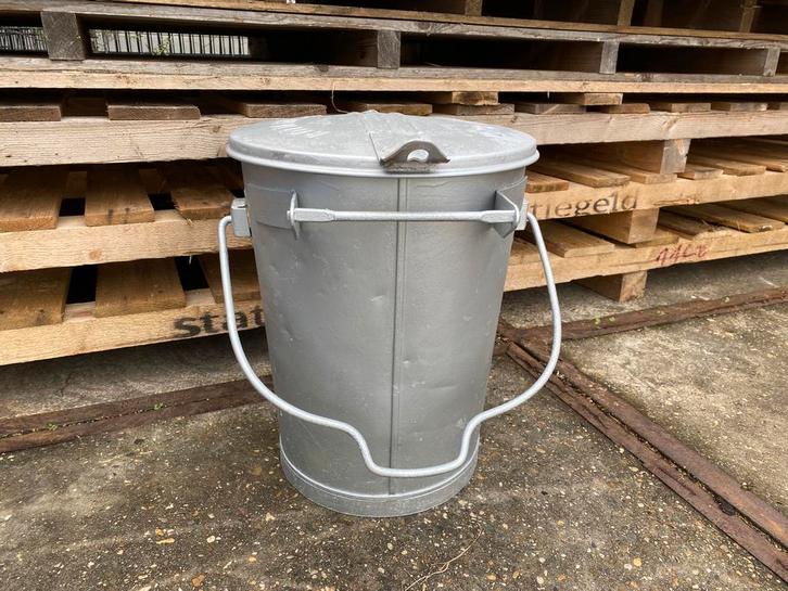 Zinken vuilnisemmer uit Rotterdam, Antiek en Kunst, Curiosa en Brocante, Ophalen of Verzenden