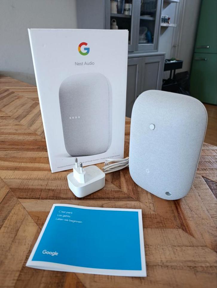 Google Nest Audio + Philips Hue integratie, Audio, Tv en Foto, Luidsprekers, Zo goed als nieuw, Overige typen, Overige merken