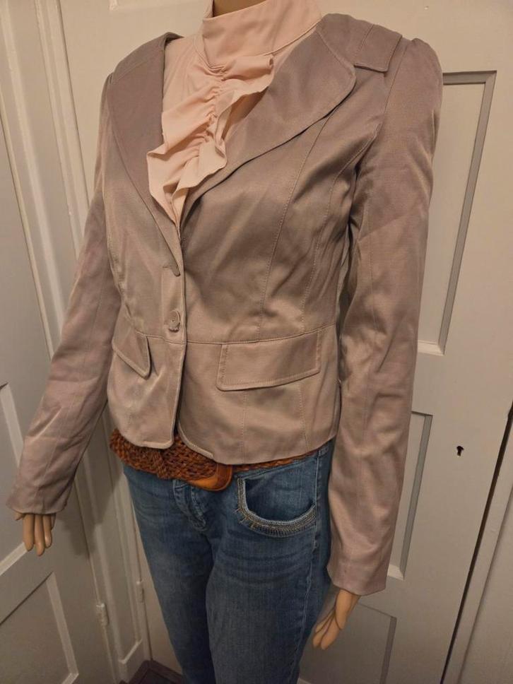 Anna Scott M  colbertje, Kleding | Dames, Jasjes, Kostuums en Pakken, Gedragen, Maat 38/40 (M), Bruin, Ophalen of Verzenden