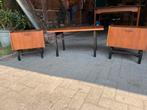 2 nachtkastjes + tafel Teeffelen? Vintage retro €125, Minder dan 45 cm, Ophalen of Verzenden, Zo goed als nieuw, Minder dan 55 cm