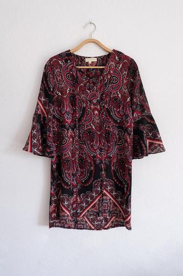 Rood Zwarte Paisley Print Jurk Love & Other Things Maat XS beschikbaar voor biedingen