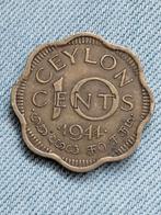 Ceylon 10 Cent 1944, Verzenden, Zuid-Azië, Losse munt