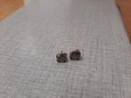 Zilveren Knopjes Oorbellen alternatieve hippie earrings, Gebruikt, Ophalen of Verzenden, Knopjes of Stekers, Zilver