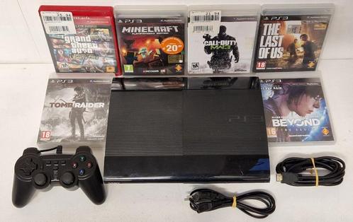 Playstation 3 Slim 500GB + 12 Games en Toebehoren, Spelcomputers en Games, Spelcomputers | Sony PlayStation 3, Zo goed als nieuw