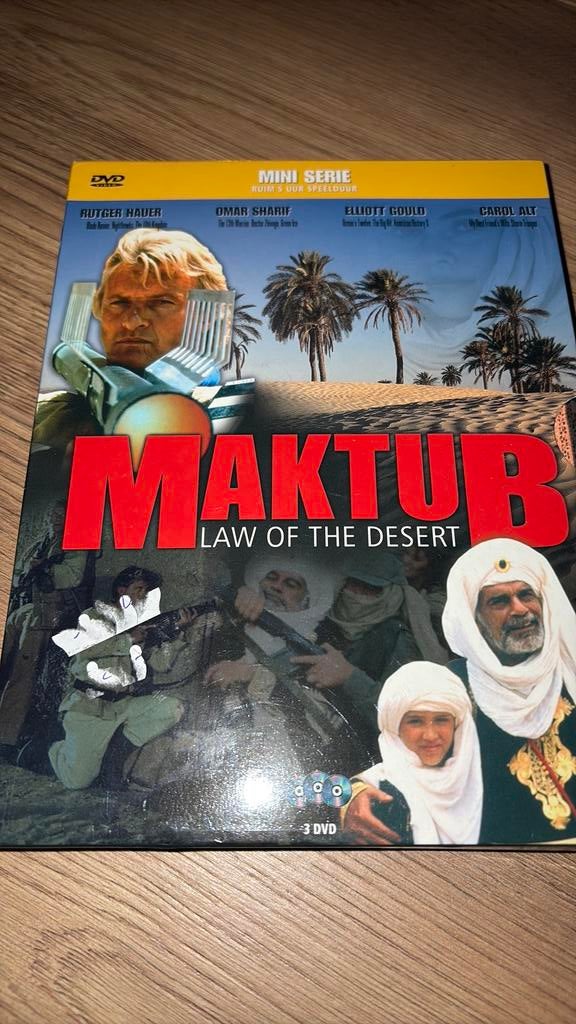 Mineserie Maktub: Law of the Desert met Rutger Hauer., Vanaf 16 jaar, Ophalen of Verzenden, Zo goed als nieuw, Actie en Avontuur