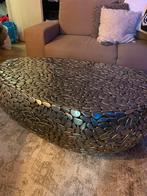 Unieke ovale salontafel, Ophalen, Gebruikt, 75 tot 100 cm, Metaal