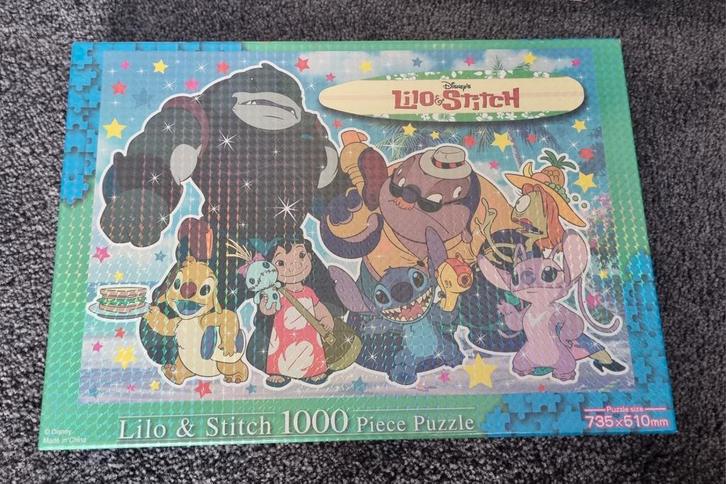 Disney puzzel Lilo & Stitch 1000 Stukjes, Hobby en Vrije tijd, Denksport en Puzzels, Nieuw, Legpuzzel, 500 t/m 1500 stukjes, Ophalen of Verzenden