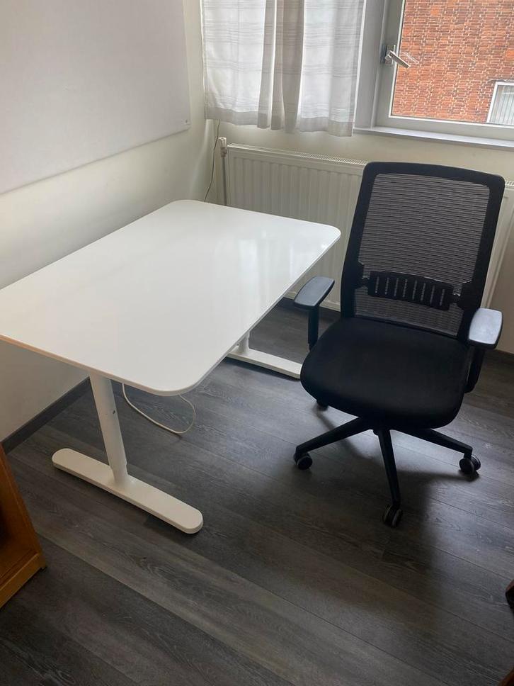 IKEA Bekant Bureau - 120x80 - In hoogte verstelbaar, Huis en Inrichting, Bureaus, Gebruikt, Bureau, In hoogte verstelbaar, Ophalen