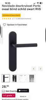 Zwarte Deurklinken - Partij, Ophalen, Gebruikt, Overige materialen, Klink of Kruk