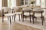 Japandi eetkamerstoelen zonder armleuning 4 stuks!, Ophalen
