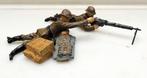 Elastolin Belgische machinegeweerschutter en lader, Ophalen of Verzenden