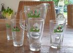 Grolsch pitcher met 5 glazen, Ophalen of Verzenden, Zo goed als nieuw, Glas of Glazen, Grolsch
