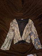 Prachtige zilveren blingbling glittertop, maat 38, Kleding | Dames, Tops, Ophalen of Verzenden, Zo goed als nieuw, Maat 38/40 (M)