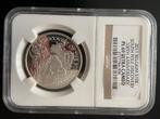 Ngc €10 belgie south pole pf69 ultra cameo super munt, Ophalen of Verzenden, Zilver