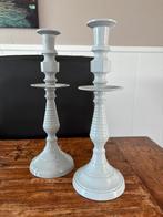 Lifestyle kandelaars, muisgrijs., 25 tot 50 cm, Ophalen of Verzenden, Zo goed als nieuw, Metaal