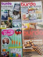 Burda - 4 haakmagazines E 652, E227, E918 en E490, Ophalen of Verzenden, Zo goed als nieuw, Haken, Patroon of Boek