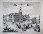 gravure, Den Haag, G.v.Giessen, Boitet, 't Armenhuis. 1729, Ophalen of Verzenden