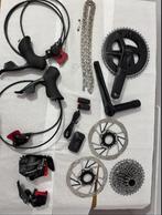 SRAM Rival AXS 2x12 Quarq powermeter groepset., Ophalen of Verzenden, Zo goed als nieuw, Racefiets, Derailleur of Ketting