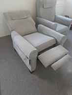 2 Grijze comfy stoelen, Huis en Inrichting, Ophalen, Gebruikt