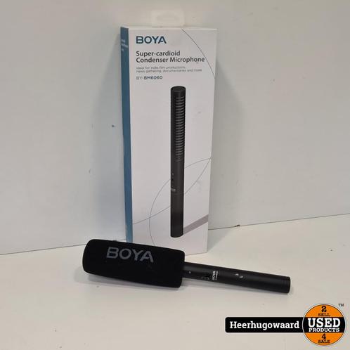 Boya Super-Cardioid Condenser Microphone Compleet in Zeer Ne, Muziek en Instrumenten, Microfoons, Zo goed als nieuw