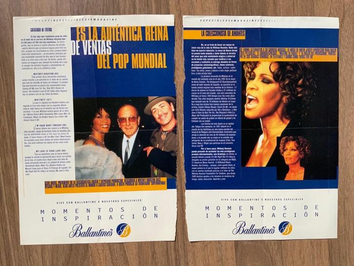 Spaans artikel Whitney Houston, Verzamelen, Tijdschriften, Kranten en Knipsels, Knipsel(s), Buitenland, 1980 tot heden, Verzenden