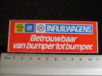 sticker opel gm ok inruilwagens betrouwbaar van bumper logo, Verzamelen, Stickers, Auto of Motor, Zo goed als nieuw, Verzenden