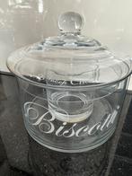 Grote glazen pot koek chocolade snoeppot 20cm Ø, Ophalen, Zo goed als nieuw