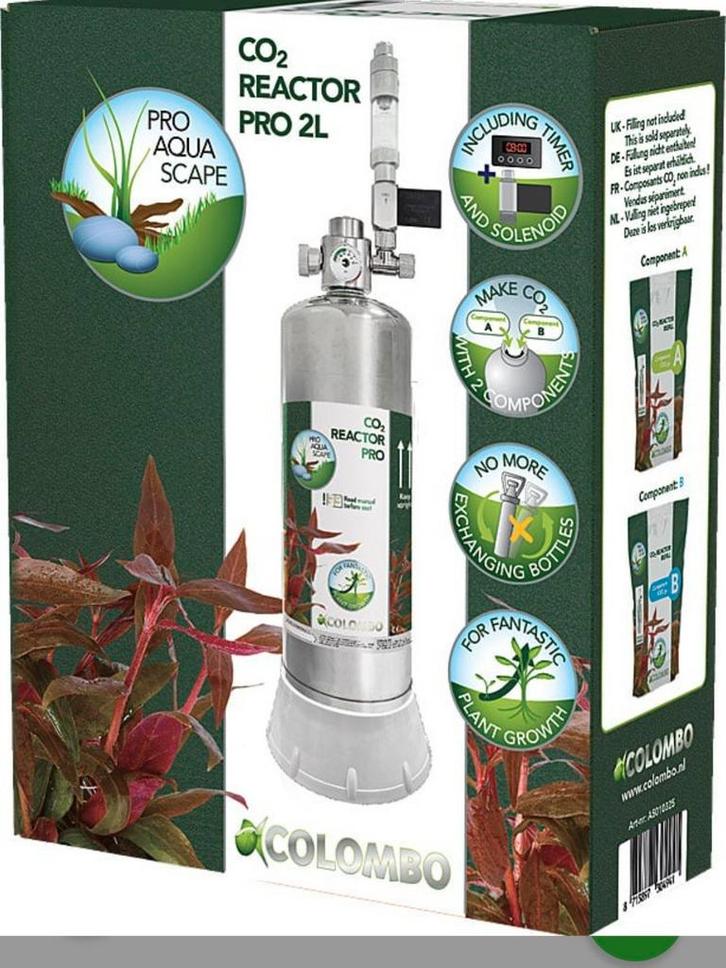 Colombo CO2 Reactor Pro 2L, bio CO2, Dieren en Toebehoren, Vissen | Aquaria en Toebehoren, Filter of Co2, Ophalen of Verzenden