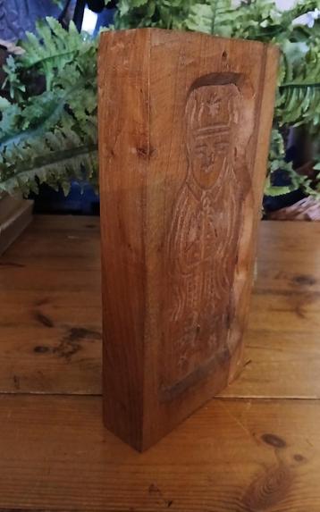 Dubbelzijdige speculaasplank van dik hout man/vrouw  beschikbaar voor biedingen