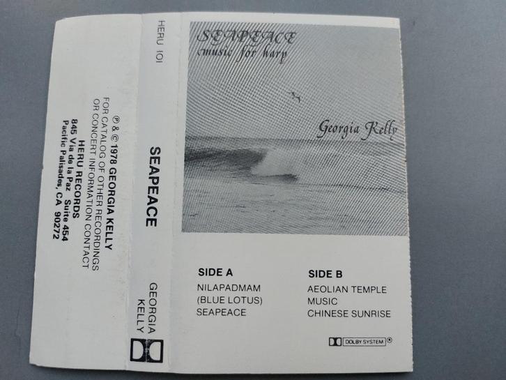 GEORGIA KELLY - SEAPEACE - MUSIC FOR HARP (MC), Cd's en Dvd's, Cassettebandjes, Zo goed als nieuw, Origineel, Overige genres, 1 bandje