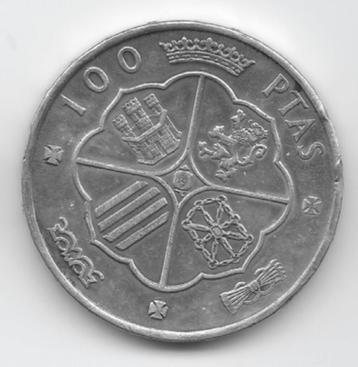 Spanje 100 pesetas 1966 (68) KM# 797 beschikbaar voor biedingen