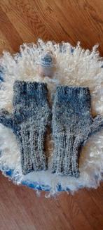 Alpaca polswarmers  grijs handgemaakt, Kleding | Dames, Mutsen, Sjaals en Handschoenen, Ophalen of Verzenden, Nieuw, Maat 38/40 (M)