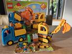 Lego Duplo Graafmachine en Vrachtwagen Set, Kinderen en Baby's, Speelgoed | Duplo en Lego, Ophalen of Verzenden, Zo goed als nieuw