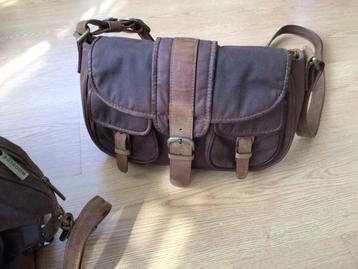 Outdoor Bosboom / Mongo crossbody bag  — canvas wax leer beschikbaar voor biedingen
