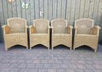 4 Rotan stoelen inclusief stoelkussens, Riet of Rotan, Gebruikt, Overige kleuren, Ophalen of Verzenden