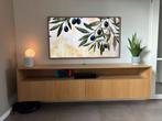 Prachtig maatwerk eikenfineer tv-meubel zwevend, Huis en Inrichting, Ophalen, Eikenhout, Zo goed als nieuw, 200 cm of meer