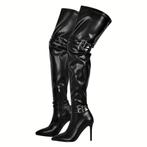 Sexy zwarte over de knie / dij laarzen 73 cm, Kleding | Dames, Schoenen, Hoge laarzen, Verzenden, Zwart, Nieuw